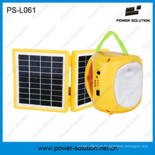 Mini lanterna solar com carregador de celular para acampar ou de emergência (PS-L061)